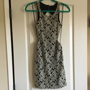 Sage lace dress